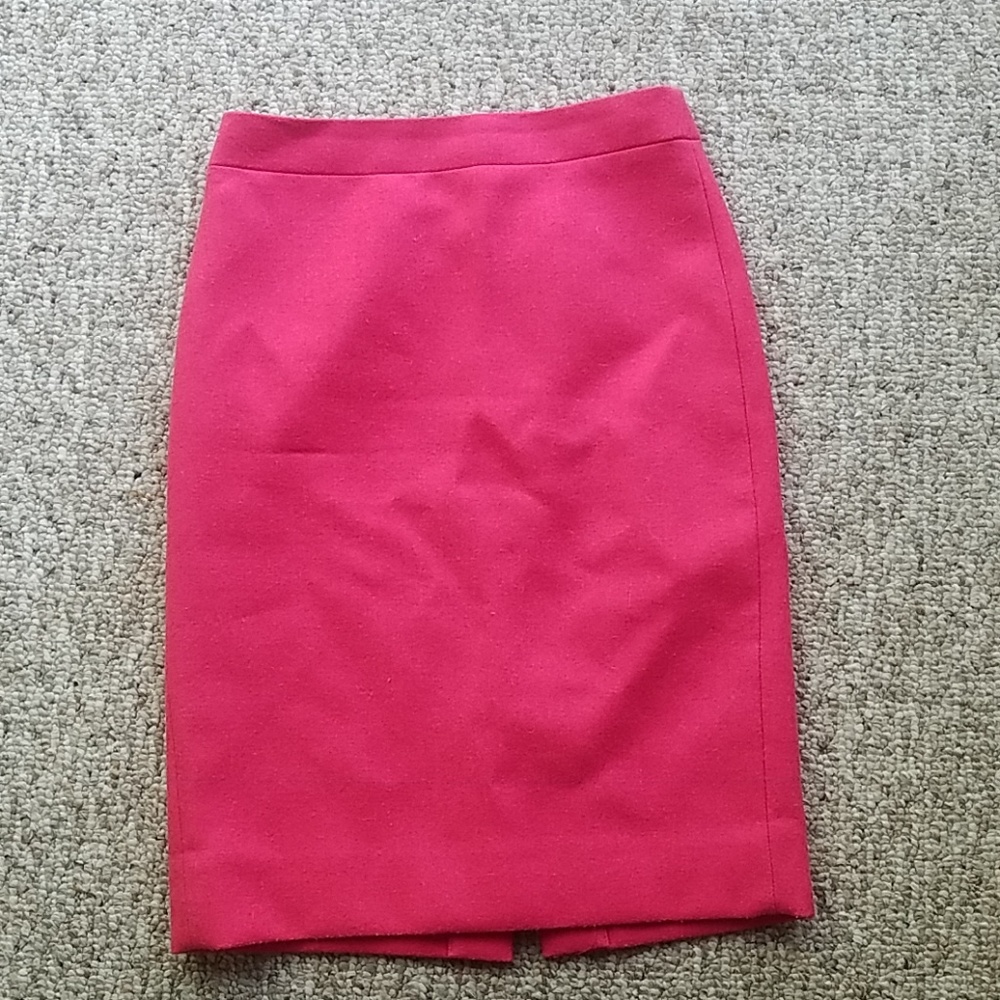 Pink J. Crew pencil skirt
